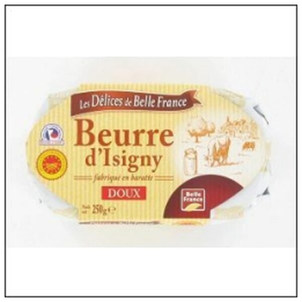 BEURRE BARATTE MOULE DOUX ISIGNY 250G D.B.FRANCE