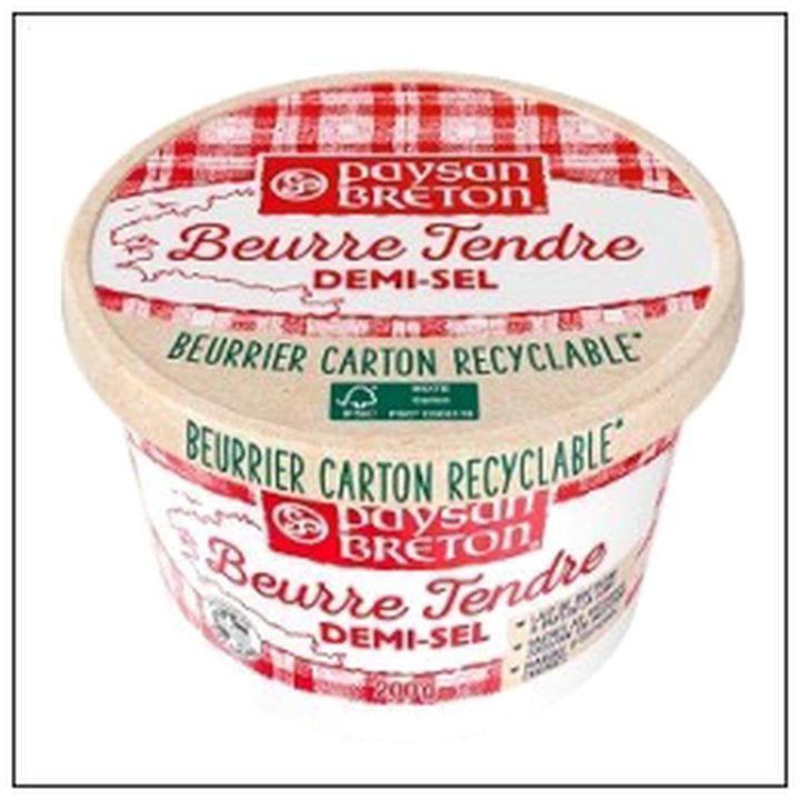 CAT-05239 BEURRIER TENDRE 1/2 SEL 2 00G PAYSAN BRETON - Image 1