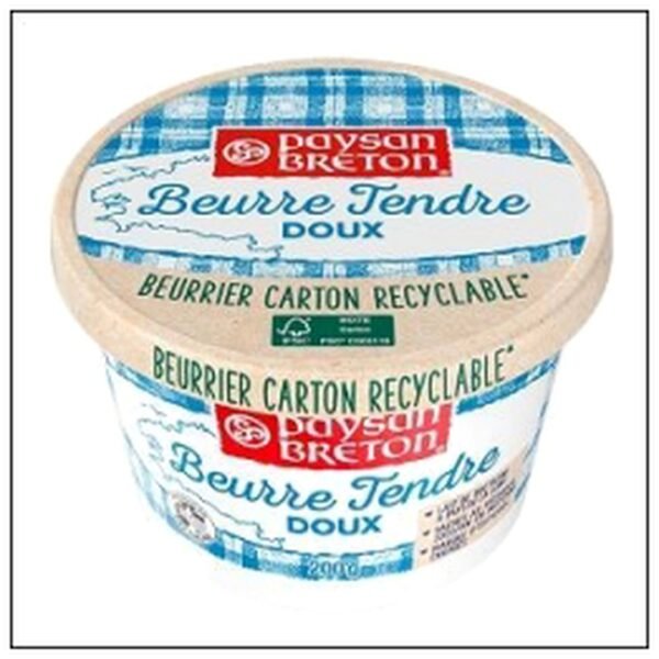 BEURRIER TENDRE DOUX 200G PAYSAN BRETON