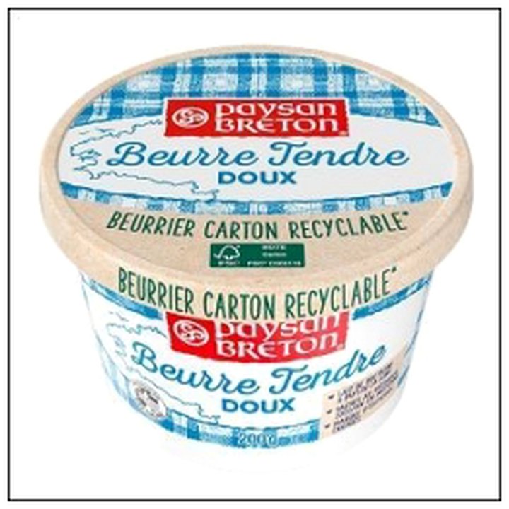 CAT-05240 BEURRIER TENDRE DOUX 200G PAYSAN BRETON - Image 1