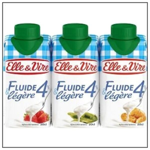 BRICK 3X20CL CREME EXTRA LEGERE 4% ELLE&VIRE