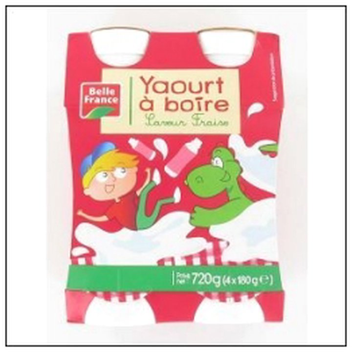 CAT-05255 YAOURT A BOIRE FRAISE 4X180G BELLE FRANCE - Image 1