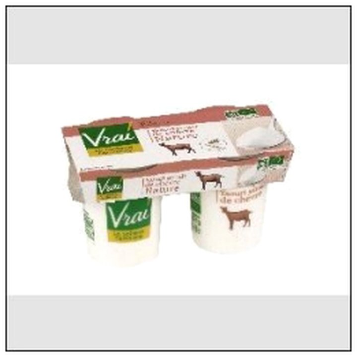 CAT-05262 YAOURT LAIT DE CHEVRE NA- TURE 2 X 125 G BIO - Image 1