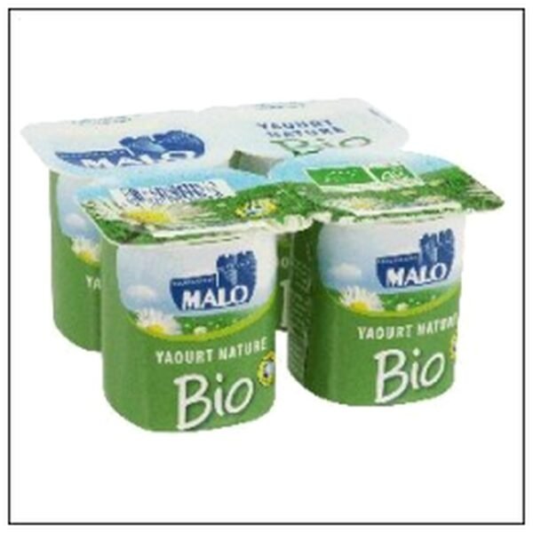 YAOURT BIO NATURE 125G X4 MALO