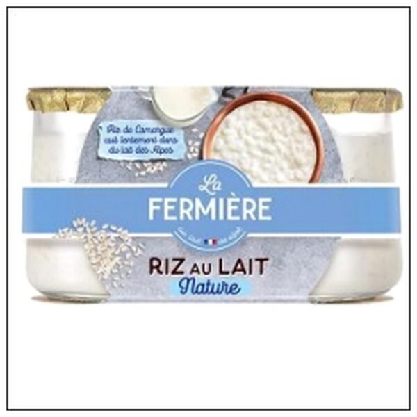 L.2 RIZ AU LAIT POT VERRE LA FERMIERE