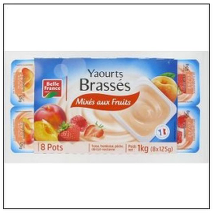 CAT-05285 YAOURT BRASSE MIXE PULPE 8X125G BELLE FRANCE - Image 1