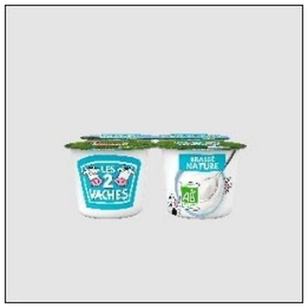 LES 2 VACHES YAOURT BIO NATURE 4X115