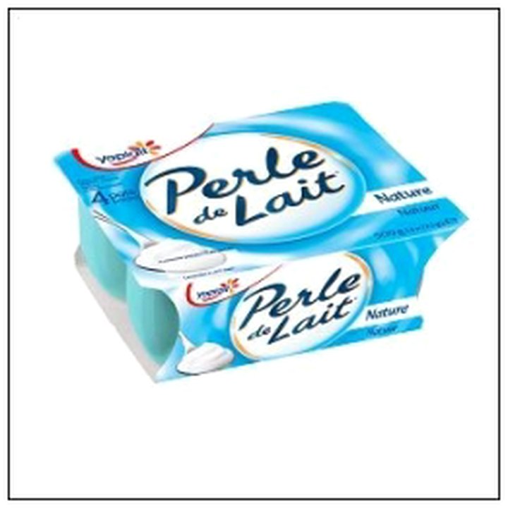 CAT-05301 PERLE DE LAIT NATURE 4 AU FROMAGE FRAIS - Image 1