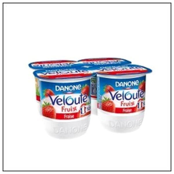 DANONE VELOUTE FRUIX 125G X4 FRAISE
