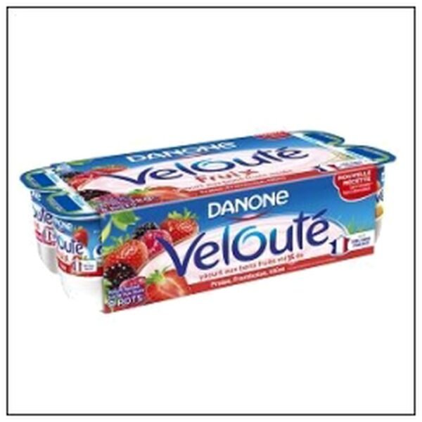 DANONE VELOUTE FRUIX 125G X8 ROUGES