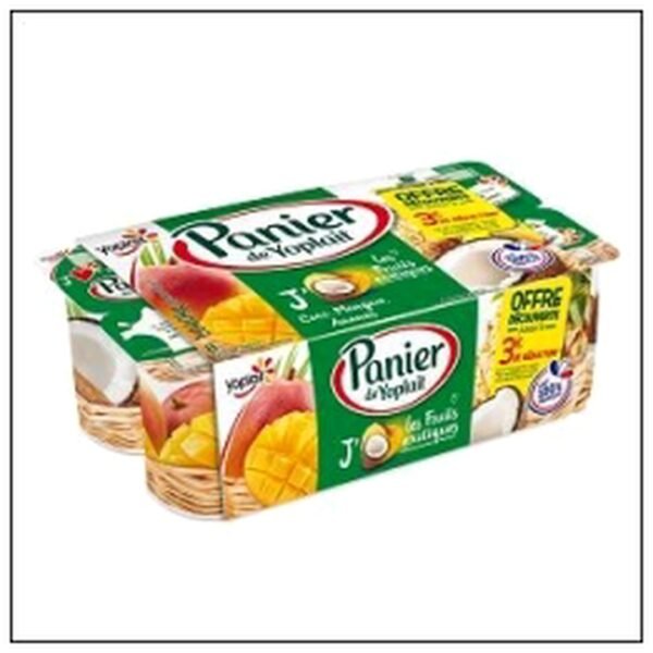 PANIER AUX FRUITS EXOTIQU ES 8X125G YOPLAIT