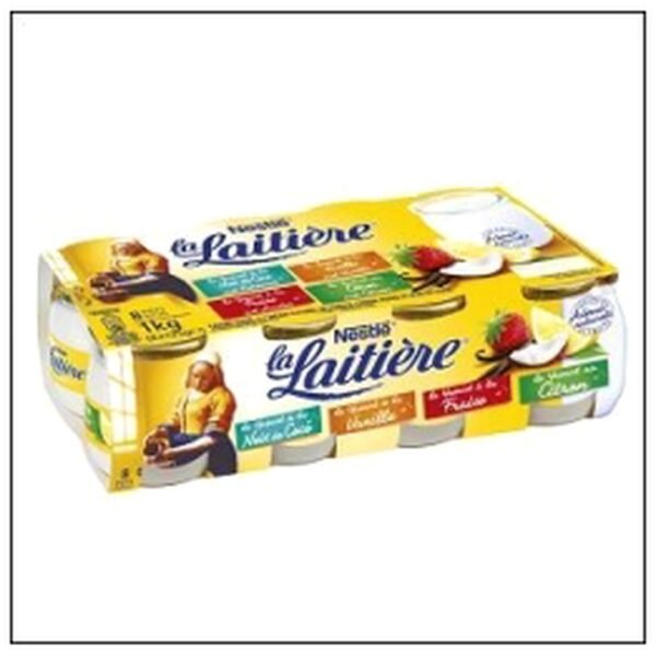 LAITIERE SAVEUR PANACHEE 8X125G