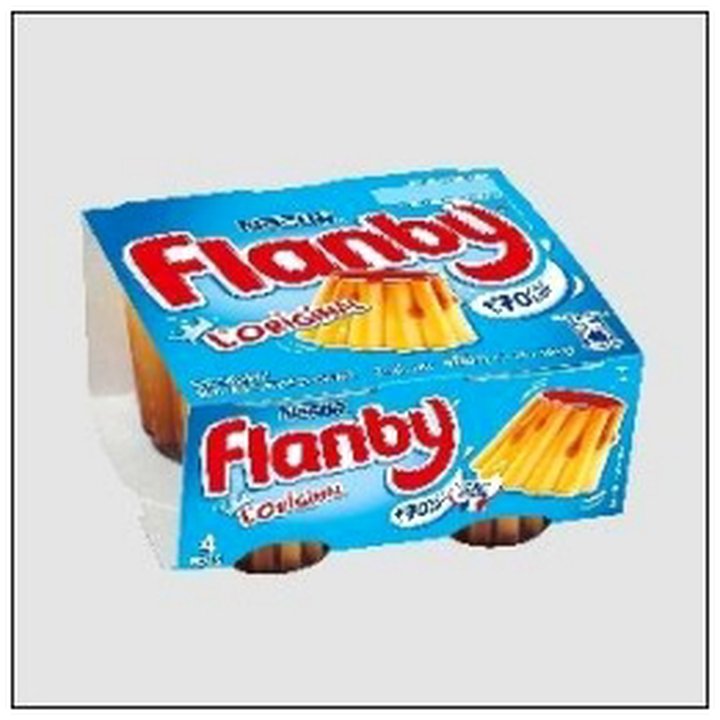 CAT-05363 FLANBY GOUT VANILLE NAPPE CARAMEL 4X100G NESTLE - Image 1