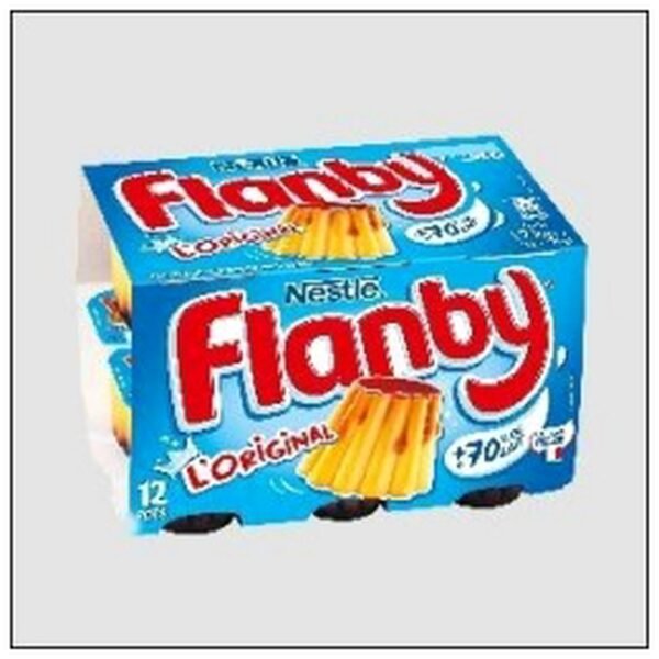 FLANBY GOUT VANILLE NAPPE CARAMEL 12X100G NESTLE