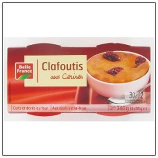 CLAFOUTIS AUX CERISES 4 X 85G BELLE FRANCE