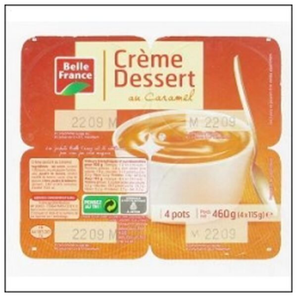 CREME DESSERT AU CARAMEL 4X115 BELLE FRANCE
