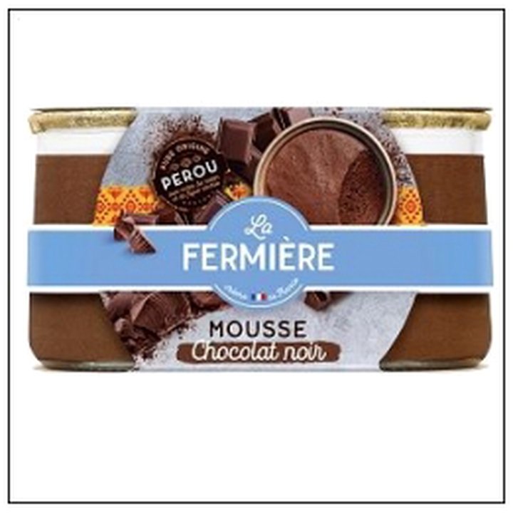 CAT-05381 MOUSSE AU CHOCOLAT NOIR 2 X 70 G LA FERMIERE - Image 1