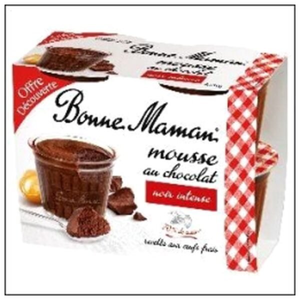MOUSSE CHOCOLAT NOIR 4X50 BONNE MAMAN