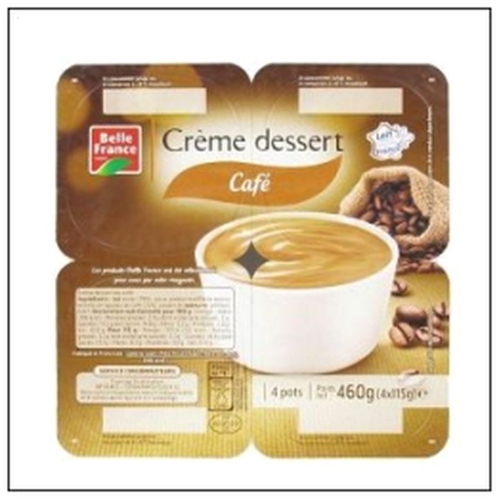 CAT-05385 CREME DESSERT CAFE 4X115G BELLE FRANCE - Image 1