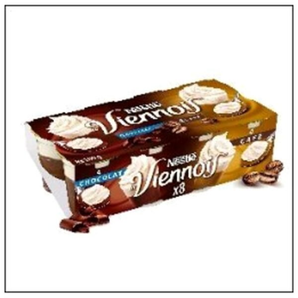 VIENNOIS 8X100 4 CHOCOLAT /4 CAFE NESTLE