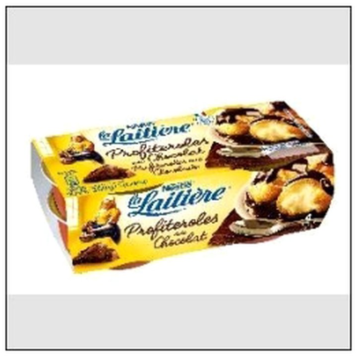 CAT-05396 PROFITEROLES CHOCOLAT 4 X 90G LA LAITIERE - Image 1