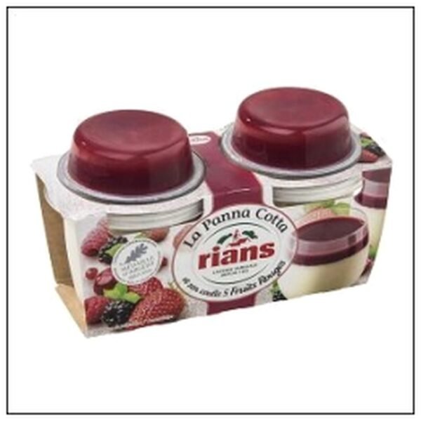 PANNA COTTA COULIS 5 FRUI ROUGES 2X120G RIANS