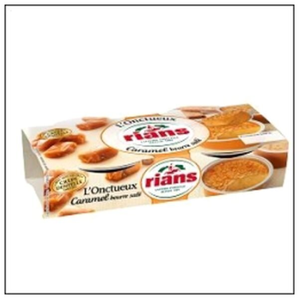 ONCTUEUX CARAMEL BEURRE SALE 2X90G RIANS