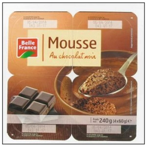 MOUSSE CHOCOLAT NOIR 4X60 G BELLE FRANCE