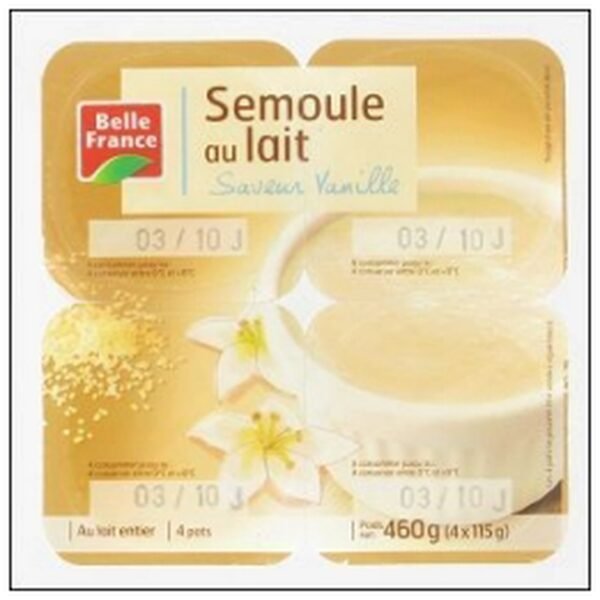 SEMOULE AU LAIT SAVEUR VANILLE 4X115 BEL.FRANCE