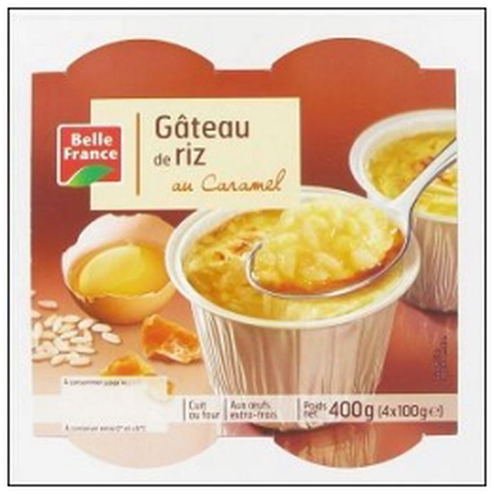 CAT-05414 GATEAU RIZ AU CARAMEL 4X100G BELLE FRANCE - Image 1