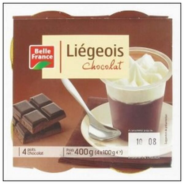 LIEGEOIS CHOCOLAT 4X100 BELLE FRANCE