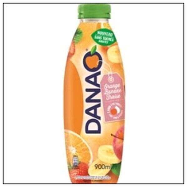 DANAO S/S AJOUTE ORANGE B ANANE FRAISE 900ML