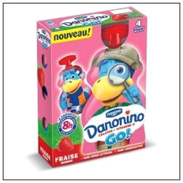 DANONINO GO 4X70G FRAISE GERVAIS