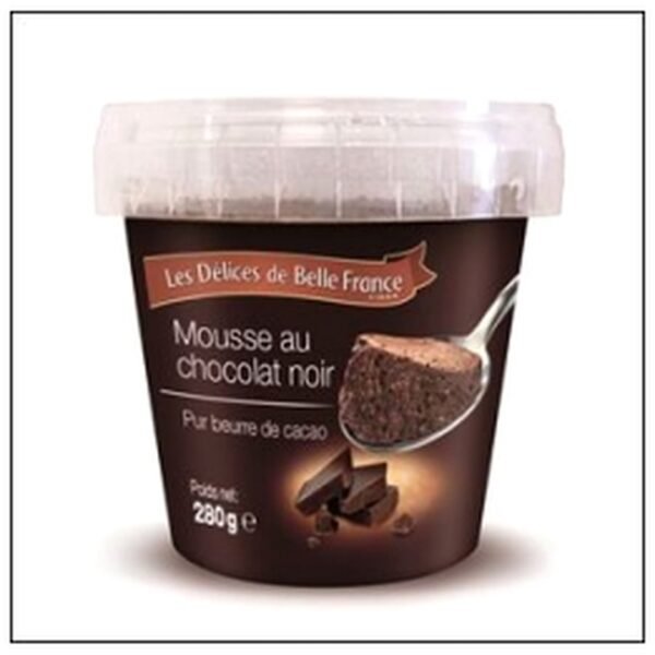 POT MOUSSE CHOCOLAT NOIR 280G DELICE BELLE FRANCE