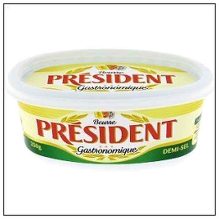 CAT-05521 BEURRIER 250G 1/2 SEL PRESIDENT - Image 1