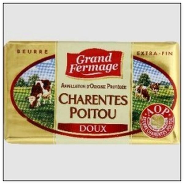 BEURRE DOUX DES CHARENTES 250G AOP GD.FERMAGE