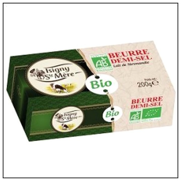 CAT-05536 BEURRE SEL BIO 200G ISIGN Y SAINTE MERE - Image 1