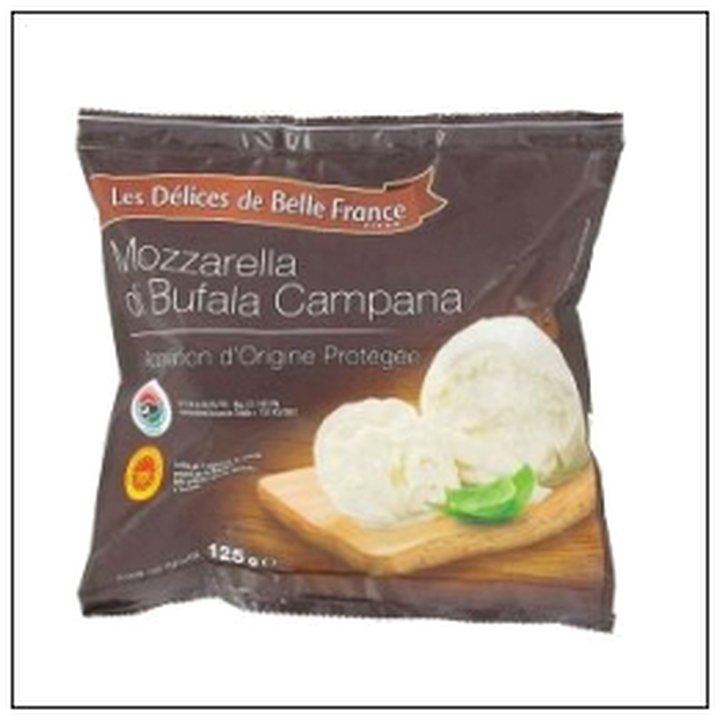CAT-05566 MOZZARELLA DI BUFFALA SAC 125G DELICES BELLE FRANCE - Image 1