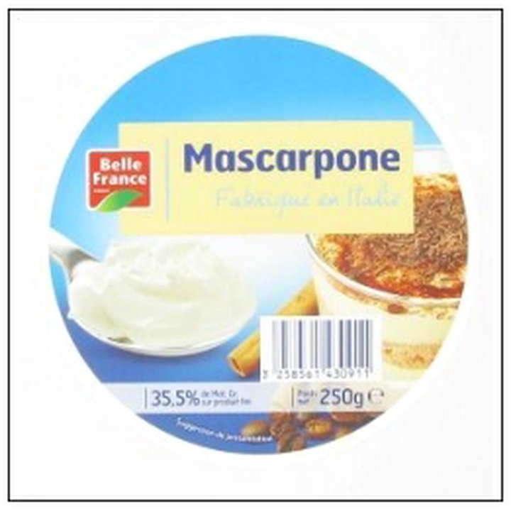 CAT-05570 MARSCARPONE POT PLASTIQUE 250G BELLE FRANCE - Image 1
