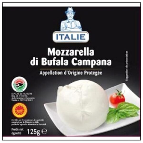 MOZZARELLA DI BUFALA CAMP ANA AOP 125G A.EUROFOOD