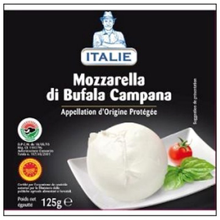 CAT-05580 MOZZARELLA DI BUFALA CAMP ANA AOP 125G A.EUROFOOD - Image 1