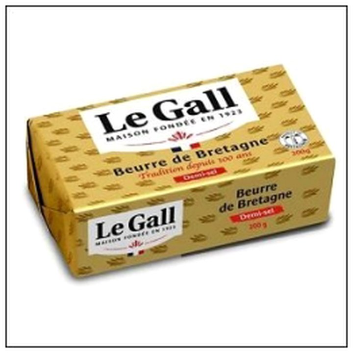 CAT-05610 BEURRE DE BRETAGNE DEMI SEL 200G LEGALL - Image 1