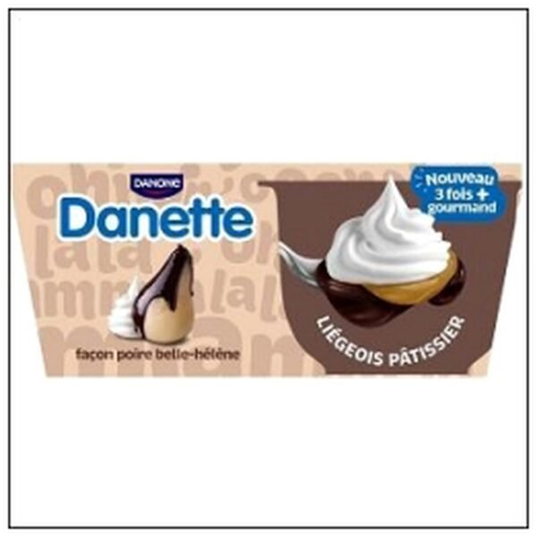 DANETTE LIEGEOIS PATISSIE R POIRE BEL.HELENE DANONE