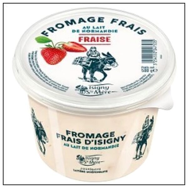 FROMAGE FRAIS FRAISE POT 500G ISIGNY