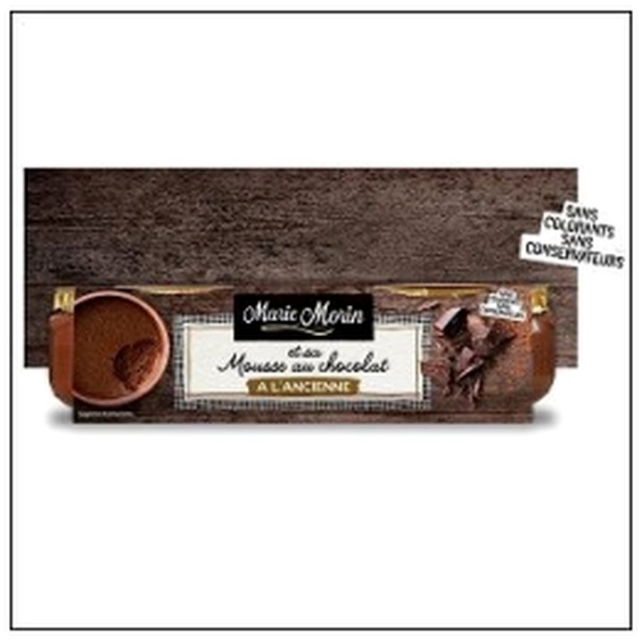 CAT-05628 MOUSSE CHOCOLAT A L'ANCIE NNE 2X100G MARIE MORIN - Image 1