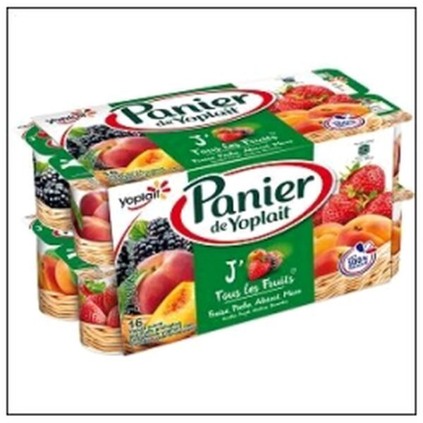 PANIER FRUITS 16X125G YOPLAIT