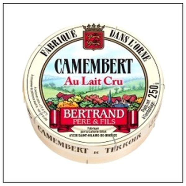 CAMEMBERT AU LAIT CRU 250 BERTRAND VILLAGE