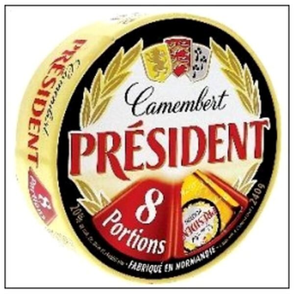 CAMEMBERT 8 PORTIONS 240G PRESIDENT