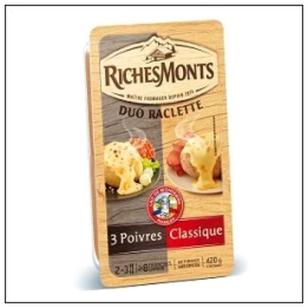 RACLETTE DUO NATURE ET PO IVRE 420G RICHESMONTS