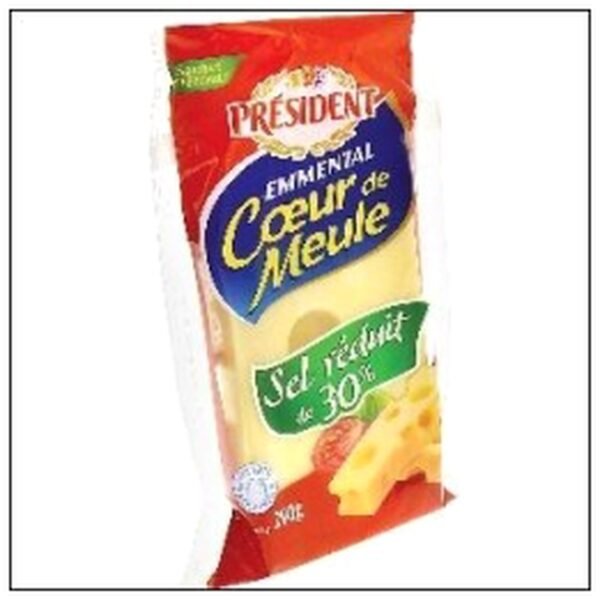 EMMENTAL SEL REDUIT 200 G PLAQUETTE PRESIDENT